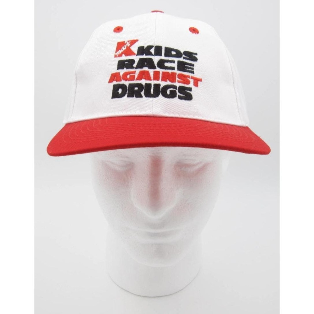 Vintage Y2K Kmart 'Kids Race Against Drugs‎ Retro Snapback D.A.R.E. Hat (D)